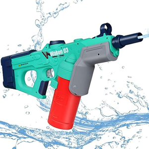 تفنگ اسباب بازی آب پاش شارژی سبز-آبی Electric Water Gun WAKEN 03_اسباب بازی